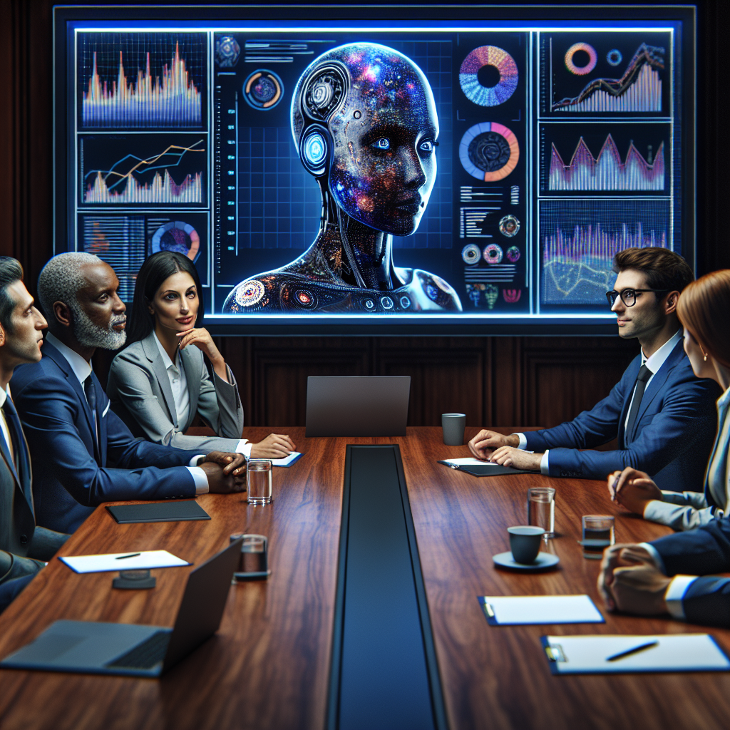 ai presenting to business executives